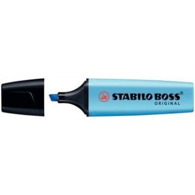 Achetez STABILO BOSS ORIGINAL surligneur pointe biseautée - Bleu fluo pas cher sur Ma Rentrée Scol..