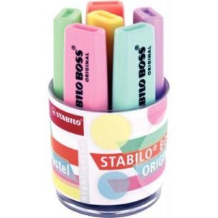 Achetez STABILO BOSS ORIGINAL Pastel - Pot de 6 surligneurs - Coloris pastel pas cher sur Ma Rentré..