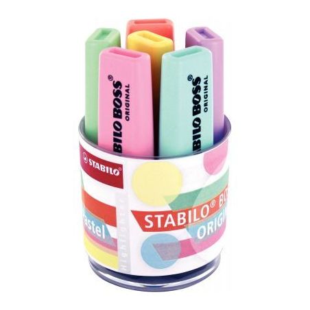 Achetez STABILO BOSS ORIGINAL Pastel - Pot de 6 surligneurs - Coloris pastel pas cher sur Ma Rentré..