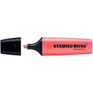 Achetez STABILO BOSS ORIGINAL surligneur pointe biseautée - Rouge fluo pas cher sur Ma Rentrée Sco..