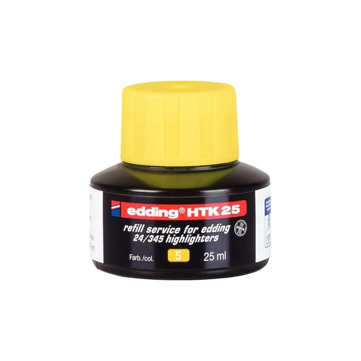Flacon recharge surligneur Écoline jaune 4-HTK25005 EDDING