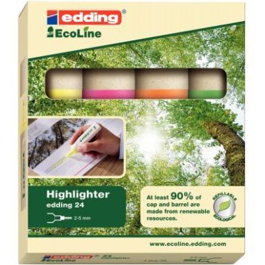 Achetez Pochette de 4 surligneurs Ecoline assortis 2914000 EDDING pas cher sur Ma Rentrée Scolaire