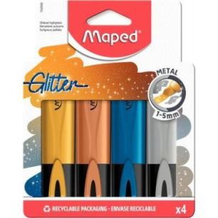 Achetez Pochette de 4 surligneurs Fluopeps métal 742000 MAPED pas cher sur Ma Rentrée Scolaire