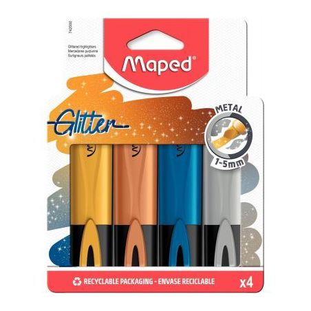 Achetez Pochette de 4 surligneurs Fluopeps métal 742000 MAPED pas cher sur Ma Rentrée Scolaire