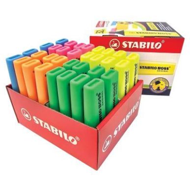 Achetez Box de 32 surligneurs Boss assortis UK/70/32-1 BOSS STABILO pas cher sur Ma Rentrée Scolair..