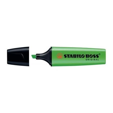 Achetez STABILO BOSS ORIGINAL surligneur pointe biseautée - Vert fluo pas cher sur Ma Rentrée Scol..