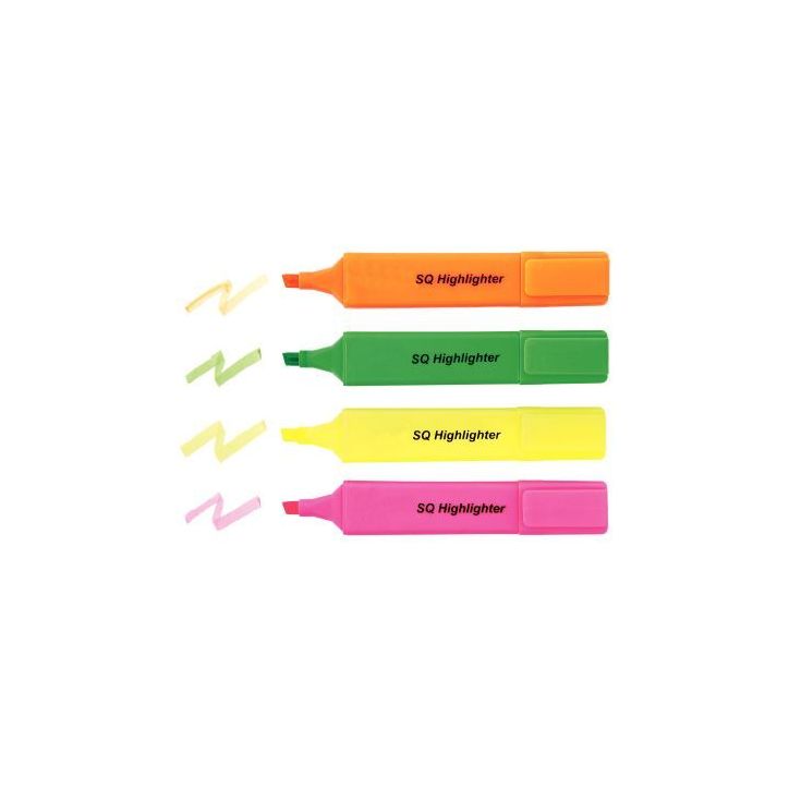 Pochette de 4 surligneurs universels couleurs assorties
