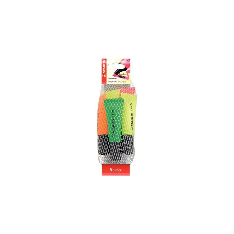 Achetez Pack de 5 surligneurs néon assortis 72/5-1 STABILO pas cher sur Ma Rentrée Scolaire Achetez Pack de 5 surligneurs néon assortis 72/5-1 STABILO pas cher sur Ma Rentrée Scolaire