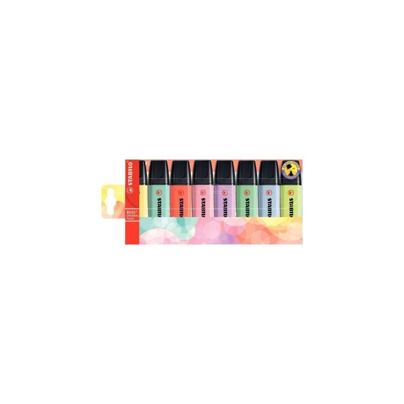 Achetez Pochette de 8 surligneurs boss pastel 70/8-3 STABILO pas cher sur Ma Rentrée Scolaire