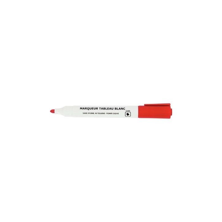 Marqueur tableau blanc pointe ogive 3mm rouge 28217