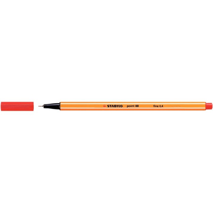STABILO point 88 stylo-feutre pointe fine (0,4 mm) - Rouge