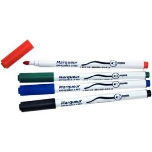 Achetez Pochette de 4 feutres fins effaçables ardoises et tableaux blancs pas cher sur Ma Rentrée ..