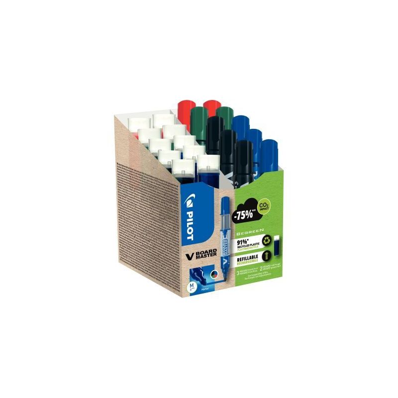Achetez Pack de 10 marqueurs V-Board Master + 10 recharges assorties 3131910575672 PILOT pas cher su.. Achetez Pack de 10 marqueurs V-Board Master + 10 recharges assorties 3131910575672 PILOT pas cher su..