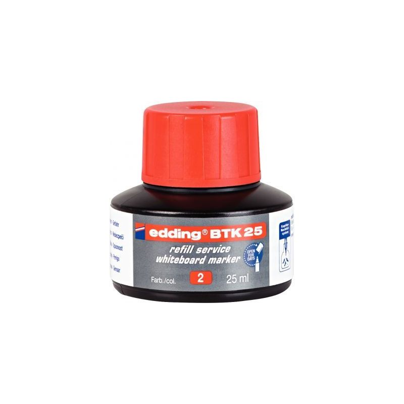 Achetez Flacon recharge marqueur tableau blanc rouge 4-BTK25002 EDDING pas cher sur Ma Rentrée Scol.. Achetez Flacon recharge marqueur tableau blanc rouge 4-BTK25002 EDDING pas cher sur Ma Rentrée Scol..