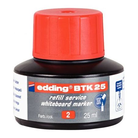 Achetez Flacon recharge marqueur tableau blanc rouge 4-BTK25002 EDDING pas cher sur Ma Rentrée Scol..