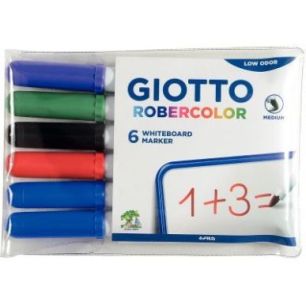 Achetez Etui de 6 feutres tableau blanc pointe moyenne ogive assortis F414200 GIOTTO pas cher sur Ma..