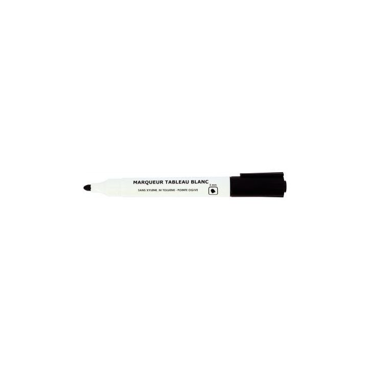 Marqueur tableau blanc pointe ogive 3mm noir 28216