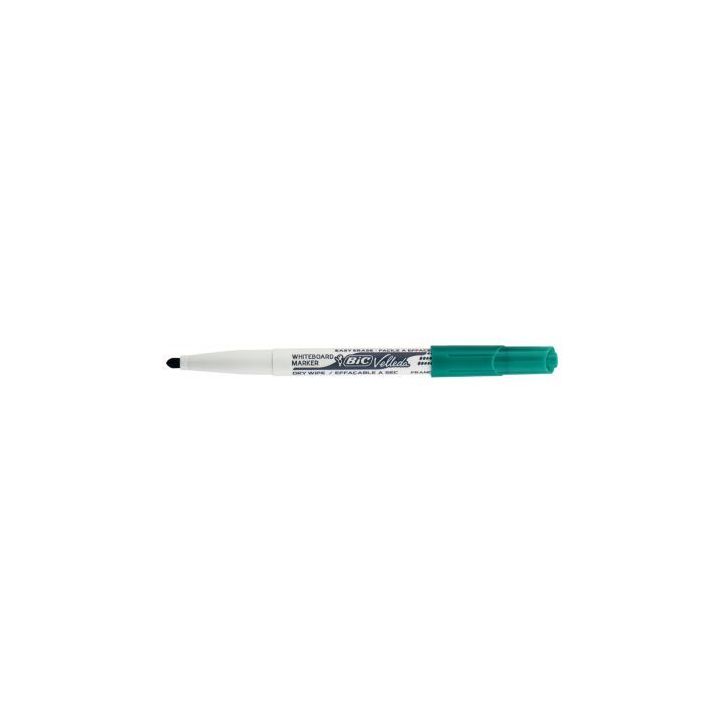 BIC Velleda 1741 Feutres pour Tableau Blanc Effaçables à  Sec, Pointe Conique Moyenne - Vert