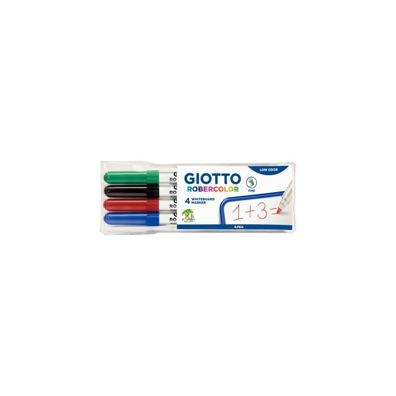 Achetez Etui de 4 feutres tableau blanc pointe fine ogive assortis F413100 GIOTTO pas cher sur Ma Re..