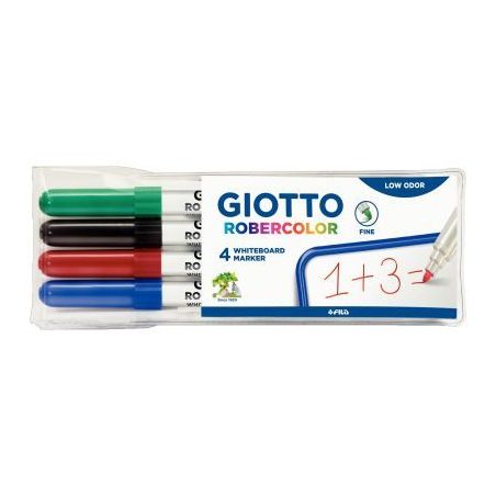 Achetez Etui de 4 feutres tableau blanc pointe fine ogive assortis F413100 GIOTTO pas cher sur Ma Re..