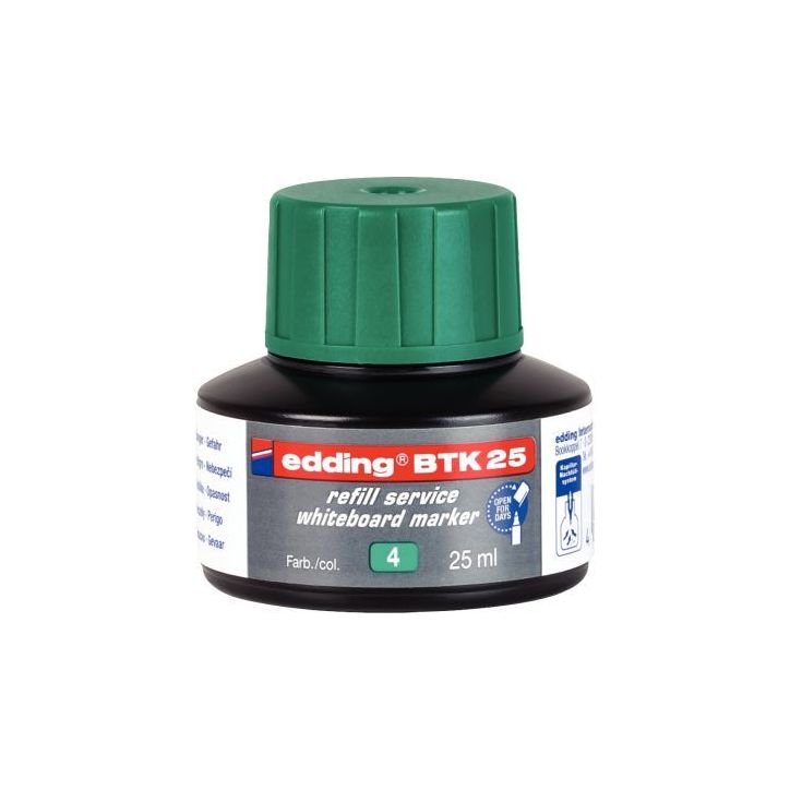 Flacon recharge marqueur tableau blanc vert 4-BTK25004 EDDING