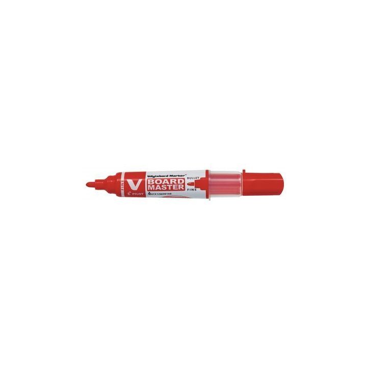PILOT Marqueur effaçable à  sec, pointe ogive, VBOARD MASTER, pointe fine, Rouge