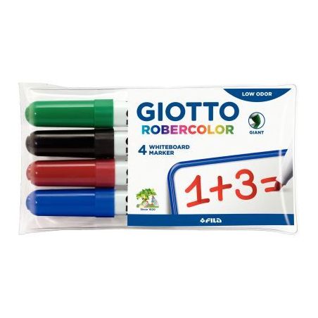 Achetez Etui 4 marqueurs tableau blanc pointe ogive 7mm assortis F413700 GIOTTO pas cher sur Ma Rent..