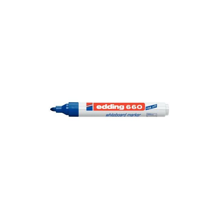 EDDING Marqueur effaçable à  sec pointe ogive Bleu E-660