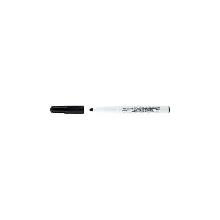 BIC Velleda 1741 Feutres pour Tableau Blanc Effaçables à  Sec, Pointe Conique Moyenne - Noir