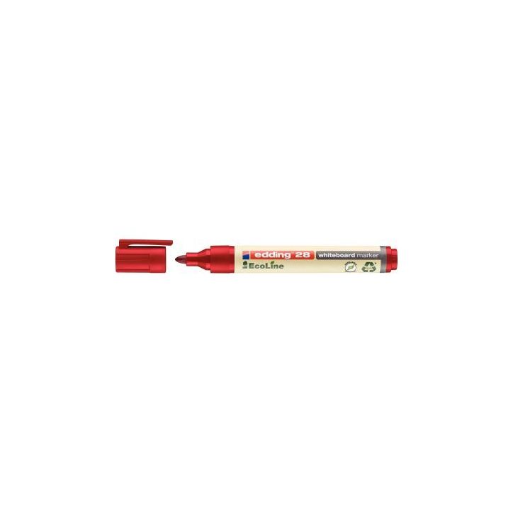 Marqueur tableau blanc ogive Ecoline 28 rouge 4-28002 EDDING