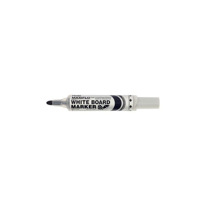 PENTEL Marqueur effaçable sec tableaux Blancs pointe ogive large encre liquide base alcool Noire MAXIFLO