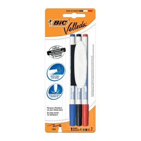Achetez Blister 3 feutres Velleda 1721 pointe fine assortis 875708 VELLEDA BIC pas cher sur Ma Rentr..