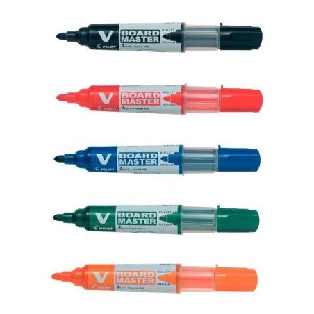 Achetez PILOT Set de 5 marqueurs tableaux Blancs V Board Master pointe ogive Begreen pas cher sur Ma..