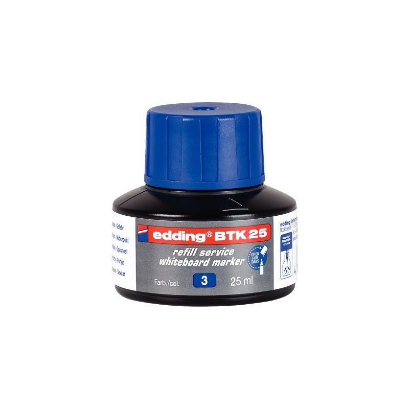 Achetez Flacon recharge marqueur tableau blanc bleu 4-BTK25003 EDDING pas cher sur Ma Rentrée Scola..