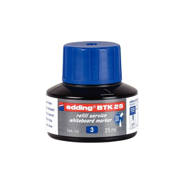 Flacon recharge marqueur tableau blanc bleu 4-BTK25003 EDDING