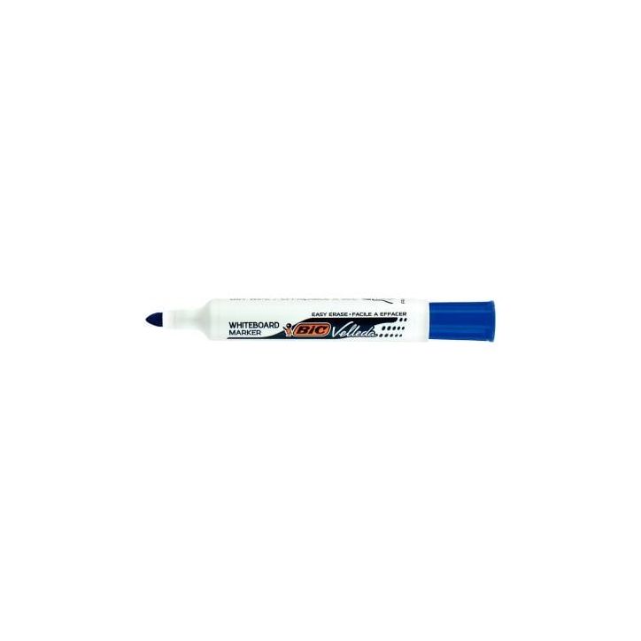 BIC Velleda 1711 Feutres pour Tableau Blanc Effaçables à  Sec à  Pointe Conique Moyenne - Bleu