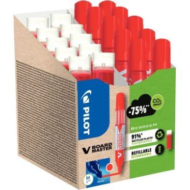 Achetez Pack de 10 marqueurs V-Board Master + 10 recharges rouges 3131910556299 PILOT pas cher sur M..