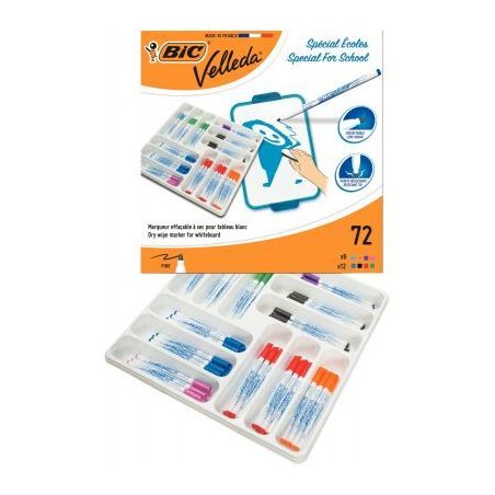 Achetez Classpack 72 feutres Velleda 1721 assortis 875790 BIC pas cher sur Ma Rentrée Scolaire