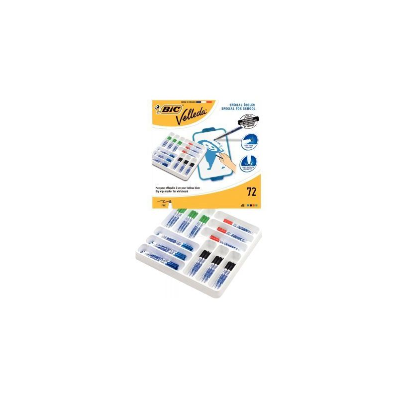 Achetez Classpack de 72 feutres Velleda 1721 en 4 couleurs 931822 BIC pas cher sur Ma Rentrée Scola.. Achetez Classpack de 72 feutres Velleda 1721 en 4 couleurs 931822 BIC pas cher sur Ma Rentrée Scola..
