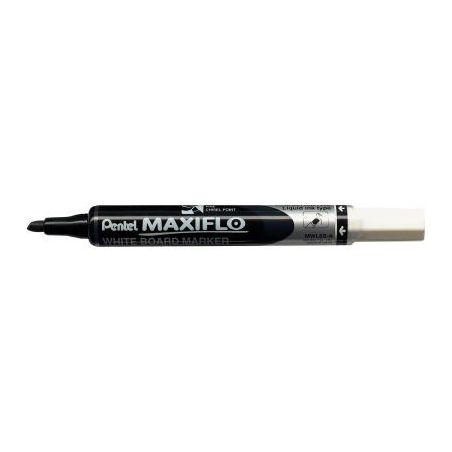 Achetez Marqueur tableau blanc Maxiflo pointe fine biseautée noir MWL6S-A PENTEL pas cher sur Ma Re..