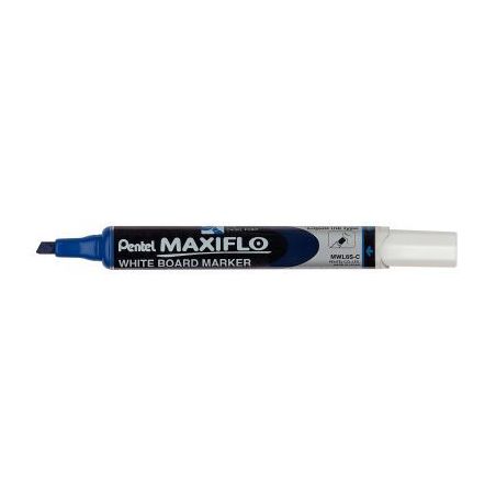 Achetez Marqueur tableau blanc Maxiflo pointe fine biseautée bleu MWL6S-C PENTEL pas cher sur Ma Re..