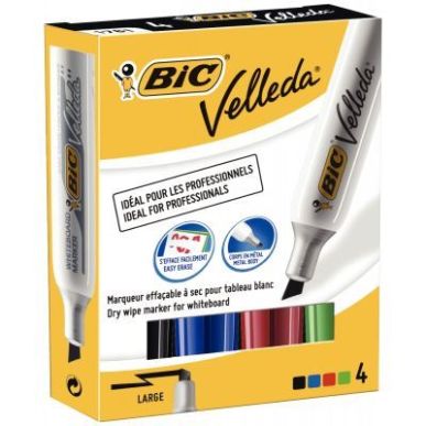 Achetez BIC Velleda Feutres 1781 pour Tableau Blanc Effaçables à  Sec Pointe Biseau Large - Coule..
