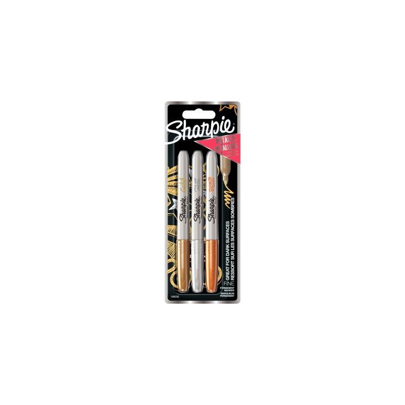 Achetez Blister de 3 Marqueurs Permant Metallic 1986006 pas cher sur Ma Rentrée Scolaire