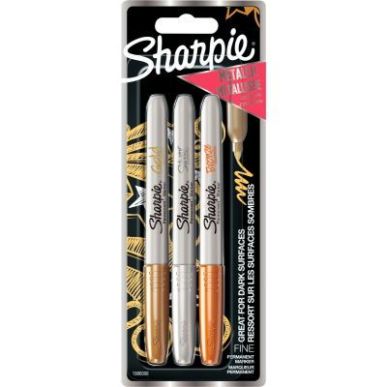 Achetez Blister de 3 Marqueurs Permant Metallic 1986006 pas cher sur Ma Rentrée Scolaire