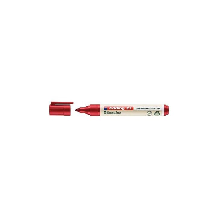 Marqueur permanent Ecoline ogive rouge 4-21002 EDDING