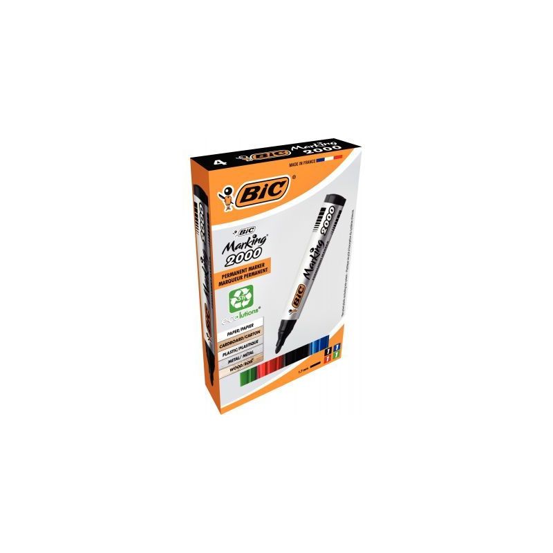 Achetez BIC Marking 2000 ECOlutions Marqueurs Permanents à Pointe Conique Moyenne - Couleurs Asso.. Achetez BIC Marking 2000 ECOlutions Marqueurs Permanents à Pointe Conique Moyenne - Couleurs Asso..