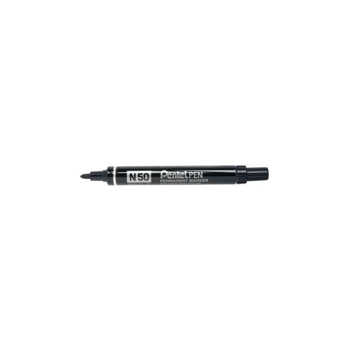 Marqueur permanent pointe ogive base alcool noir N50-A PENTEL