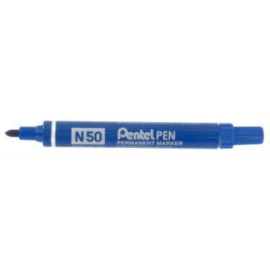 Achetez Boîte de 12 marqueurs permanents N50 pointe ogive bleus DZN50BLEU PENTEL pas cher sur Ma Re..