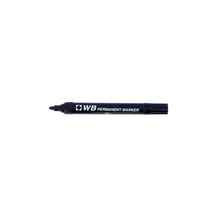 Marqueur permanent WB pointe ogive noir 860001 WB