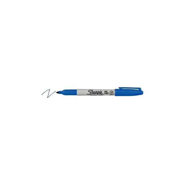 Marqueur Sharpie pointe fine ogive bleu S0810950 SHARPIE